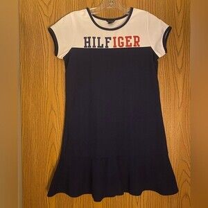 Girls Tommy Hilfiger Ruffled Hem Sport Dress